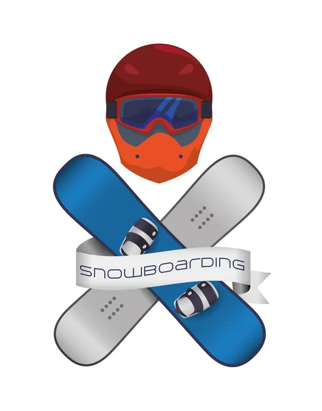 滑雪板的设计 — 图库矢量图片