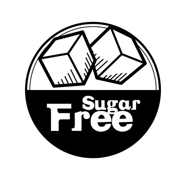 Zuckerfreies Design — Stockvektor