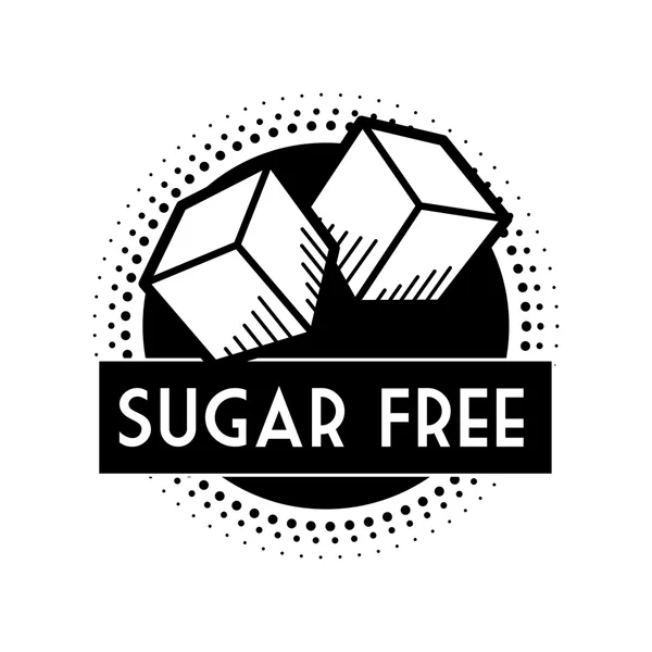 Conception sans sucre — Image vectorielle
