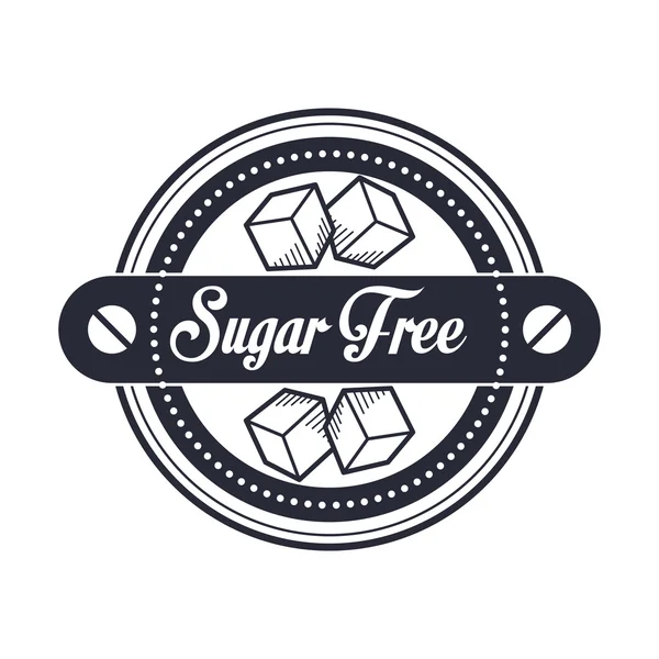 Sugar free design — Stock Vector