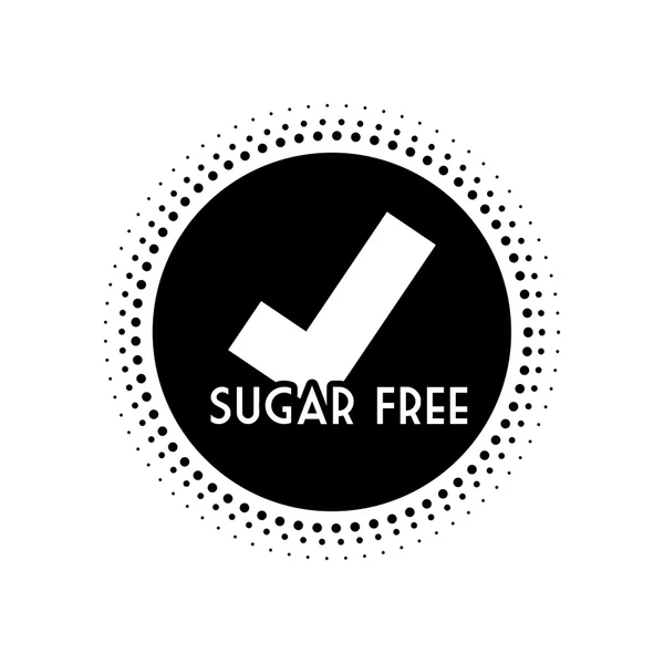 Sugar free design — Stock Vector