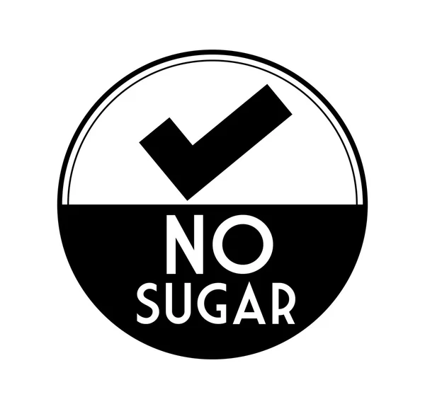 Conception sans sucre — Image vectorielle