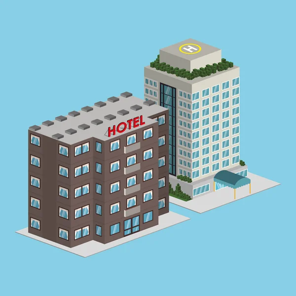 Design d'hôtel — Image vectorielle