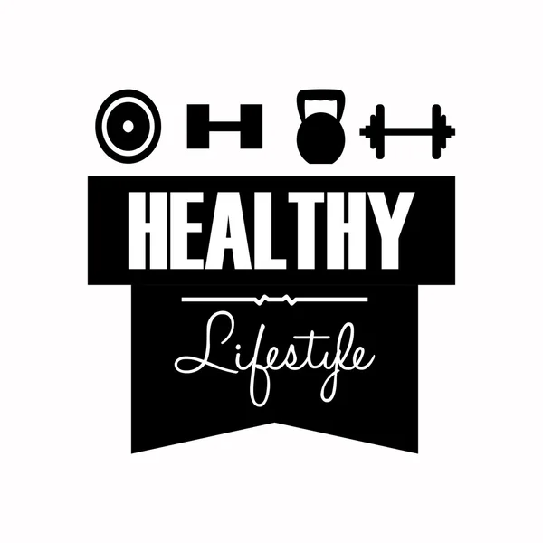 Diseño de estilo de vida saludable — Archivo Imágenes Vectoriales