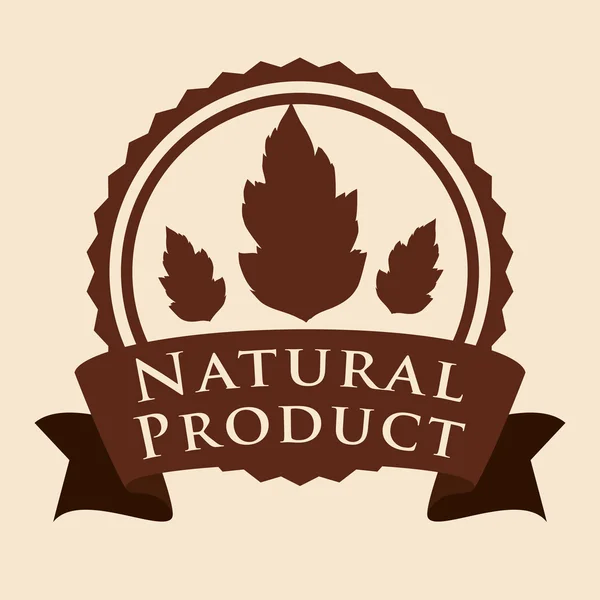 Naturlig produktdesign — Stock vektor