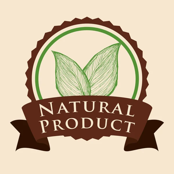 Naturlig produktdesign — Stock vektor