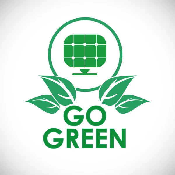 Go Green Design — Stockvektor