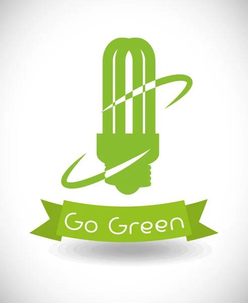 Ir design verde — Vetor de Stock