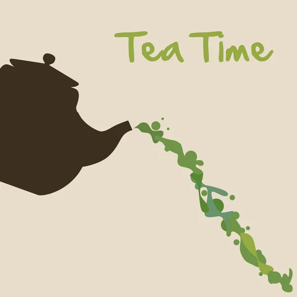 Tea time design — Stock Vector