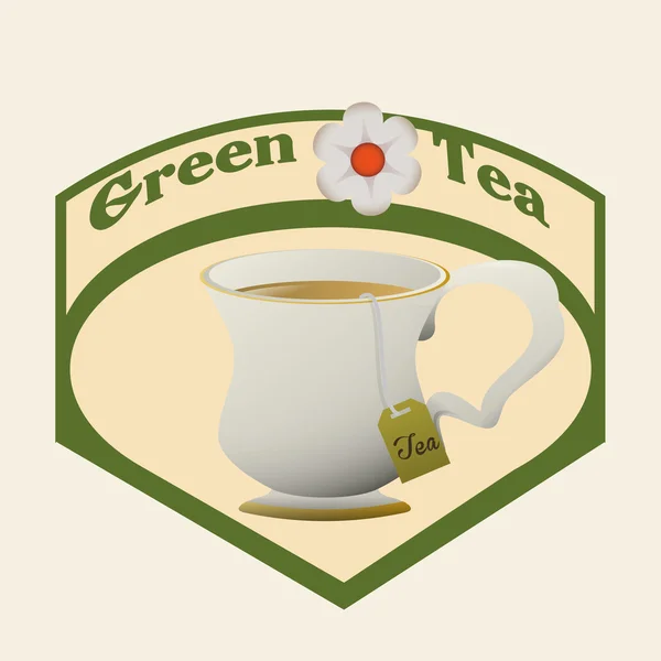 Progettazione Tea Time — Vettoriale Stock