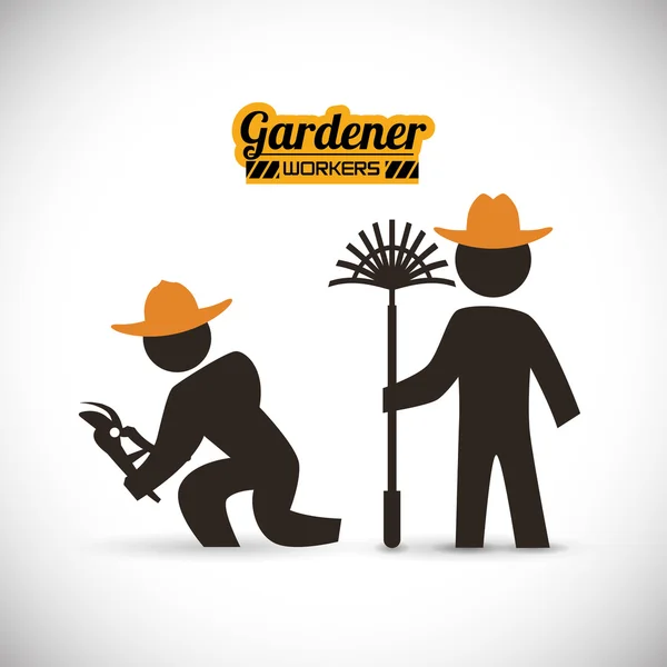 Gardener design — Stock Vector