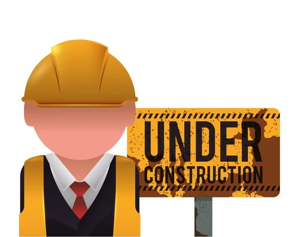 Under construction  design — Stock Vector