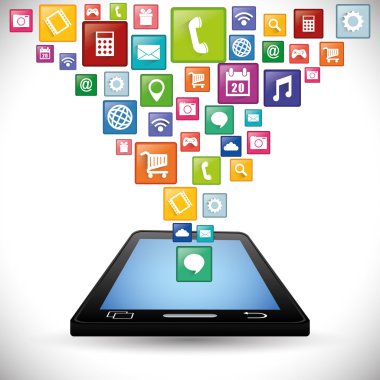 Smartphone uygulamaları tasarım.