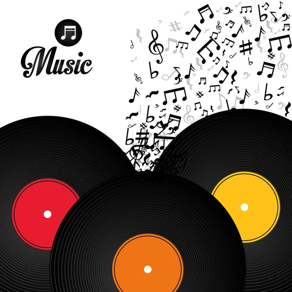 Design digitale musicale . — Vettoriale Stock