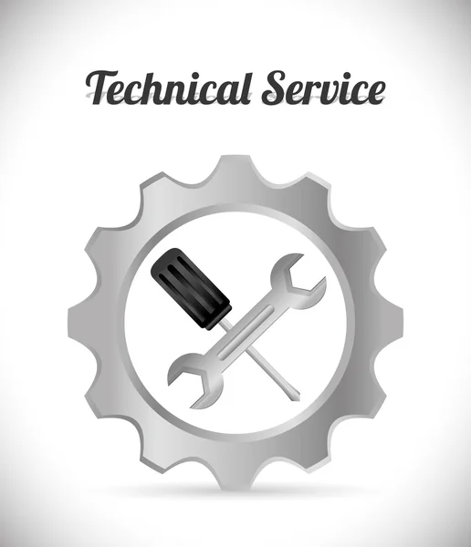 Technical service design. — Stock Vector