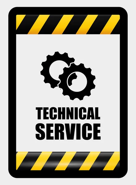 Technical service design. — Stock Vector