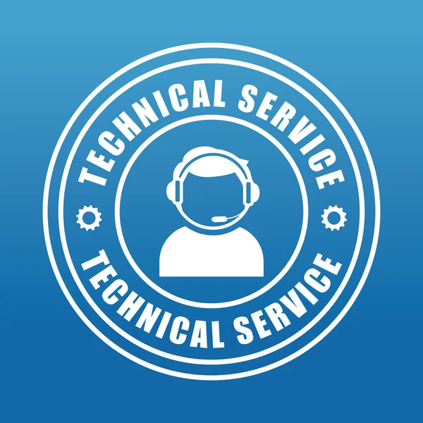 Technical service design. — Stock Vector