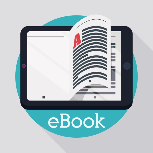 Дизайн электронных книг . — стоковый вектор
