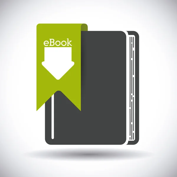 Disegno del ebook . — Vettoriale Stock