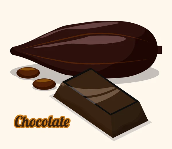 Design de chocolate . — Vetor de Stock