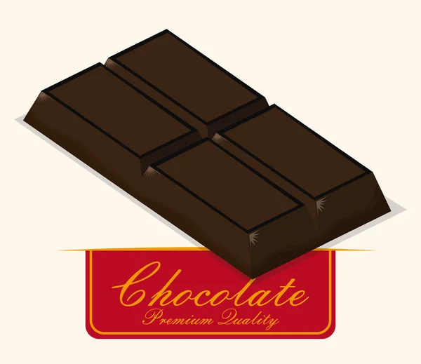 Design de chocolate . — Vetor de Stock
