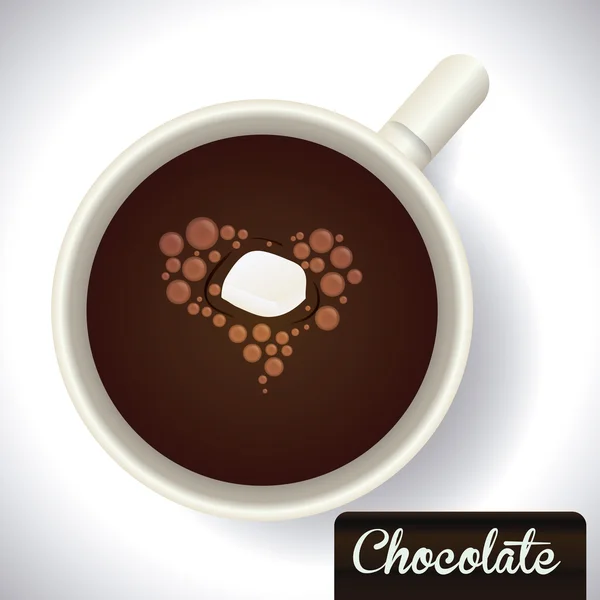 Conception de chocolat . — Image vectorielle