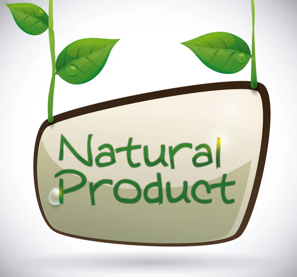 Naturlig produktdesign. — Stock vektor