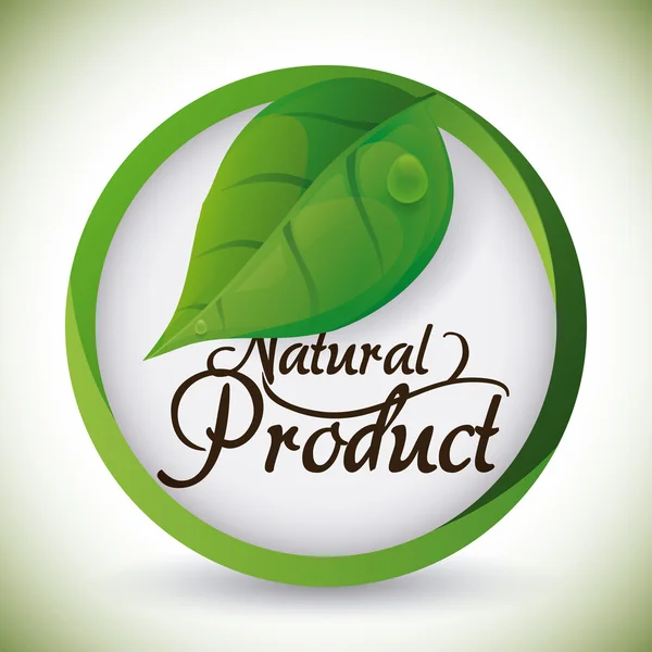 Diseño natural del producto . — Vector de stock