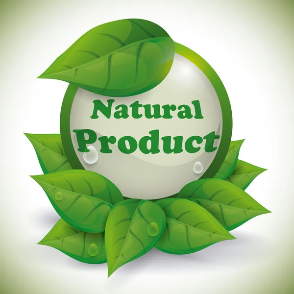 Naturlig produktdesign. — Stock vektor