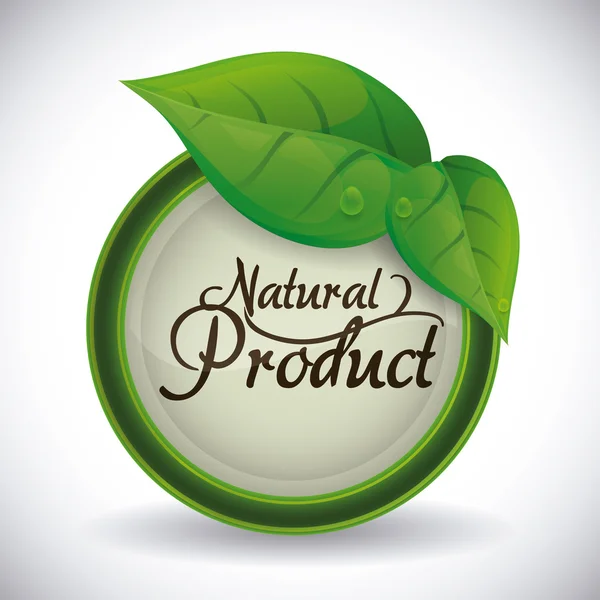 Naturlig produktdesign. — Stock vektor