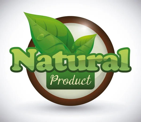 Diseño natural del producto . — Vector de stock