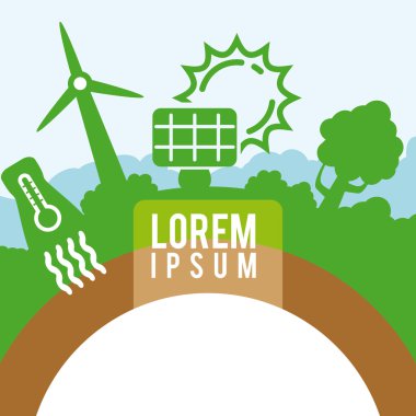 yeşil enerji tasarımı.