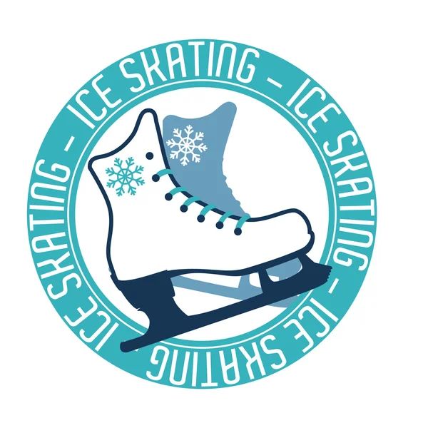 スケート靴のデザイン. — ストックベクタ