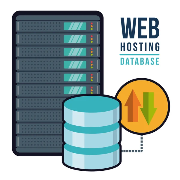 Webhosting-Design. — Stockvektor