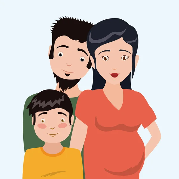 Familie ontwerp. — Stockvector