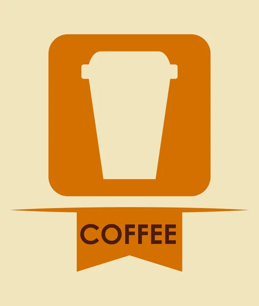 Gestaltung der Kaffeezeit — Stockvektor