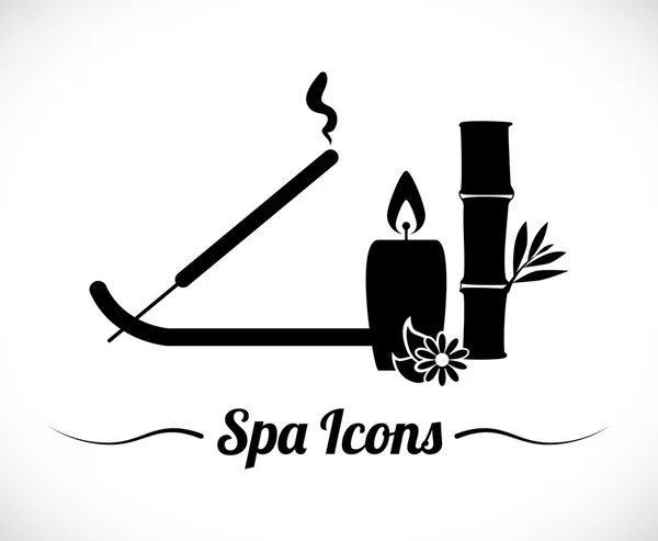 Diseño de iconos de spa — Vector de stock