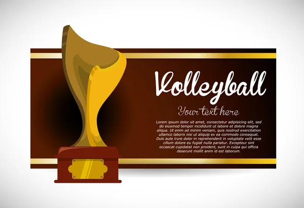 Diseño de voleibol — Vector de stock