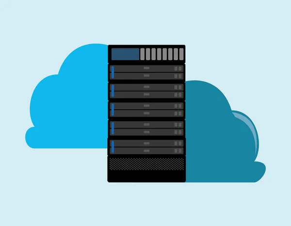 Diseño de computación en nube — Archivo Imágenes Vectoriales
