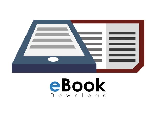 Diseño del libro electrónico — Archivo Imágenes Vectoriales