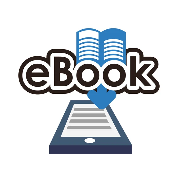 Дизайн электронных книг — стоковый вектор