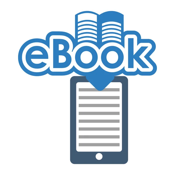 Disegno del ebook — Vettoriale Stock