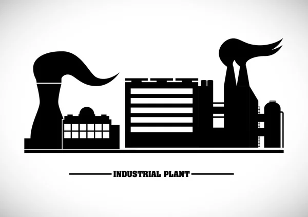Progettazione di impianti industriali — Vettoriale Stock