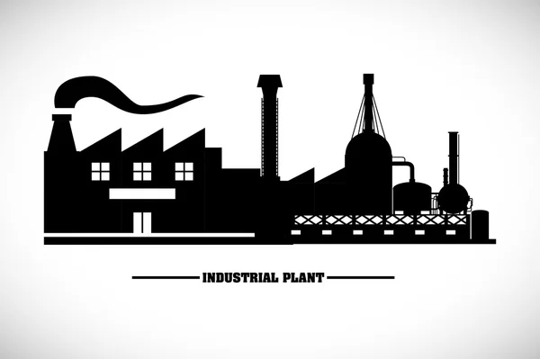 Industrieanlagenplanung — Stockvektor
