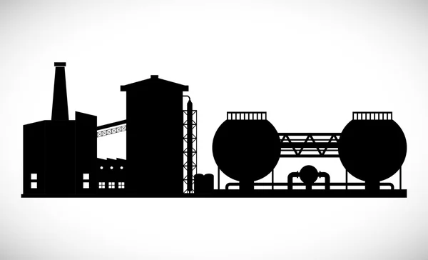 Industrieanlagenplanung — Stockvektor