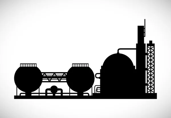 Industrieanlagenplanung — Stockvektor