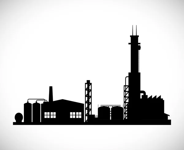 Industrieanlagenplanung — Stockvektor