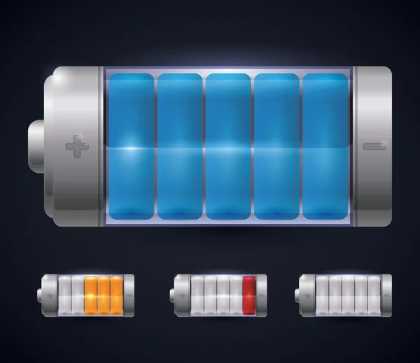 Conception d'énergie de batterie . — Image vectorielle