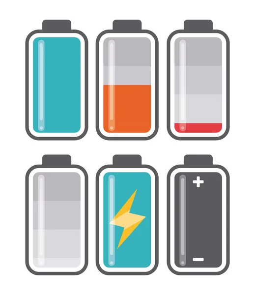 Diseño de energía de batería . — Vector de stock