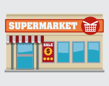 Süpermarket mağaza tasarım.